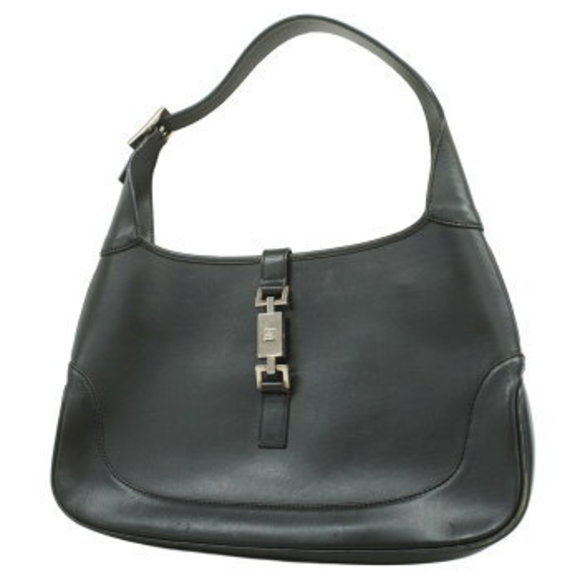 Gucci Jackie Shoulder Bag Black Leather - Picture 1 of 9